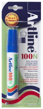 Permanent marker NEAT 100 7,5-12mm blauw. Blister